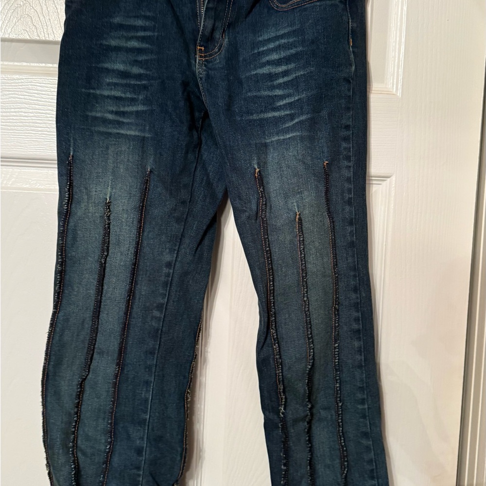 bebe Dark Blue Ankle Jeans